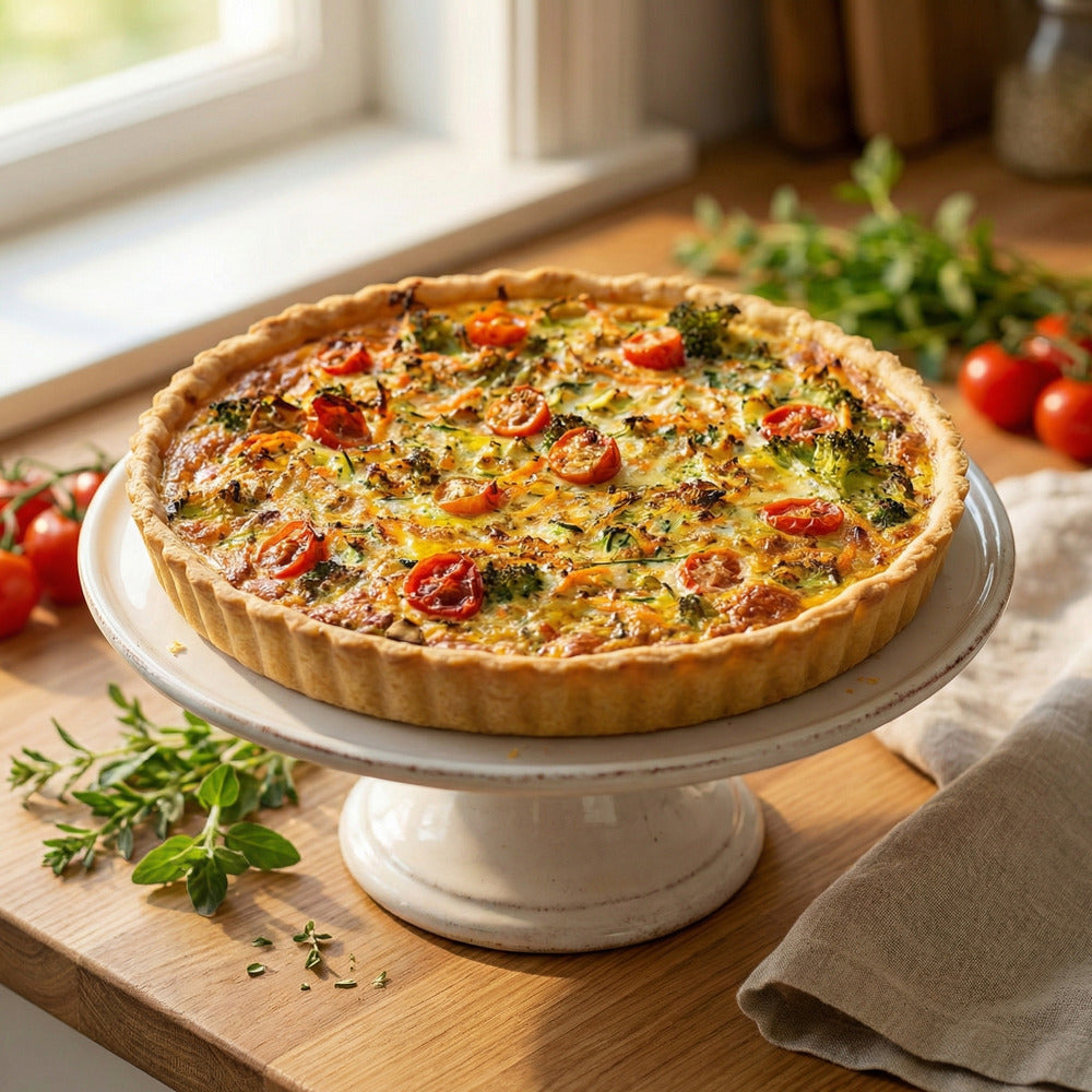 Kasvis Quichepiirakka (Laktoositon)