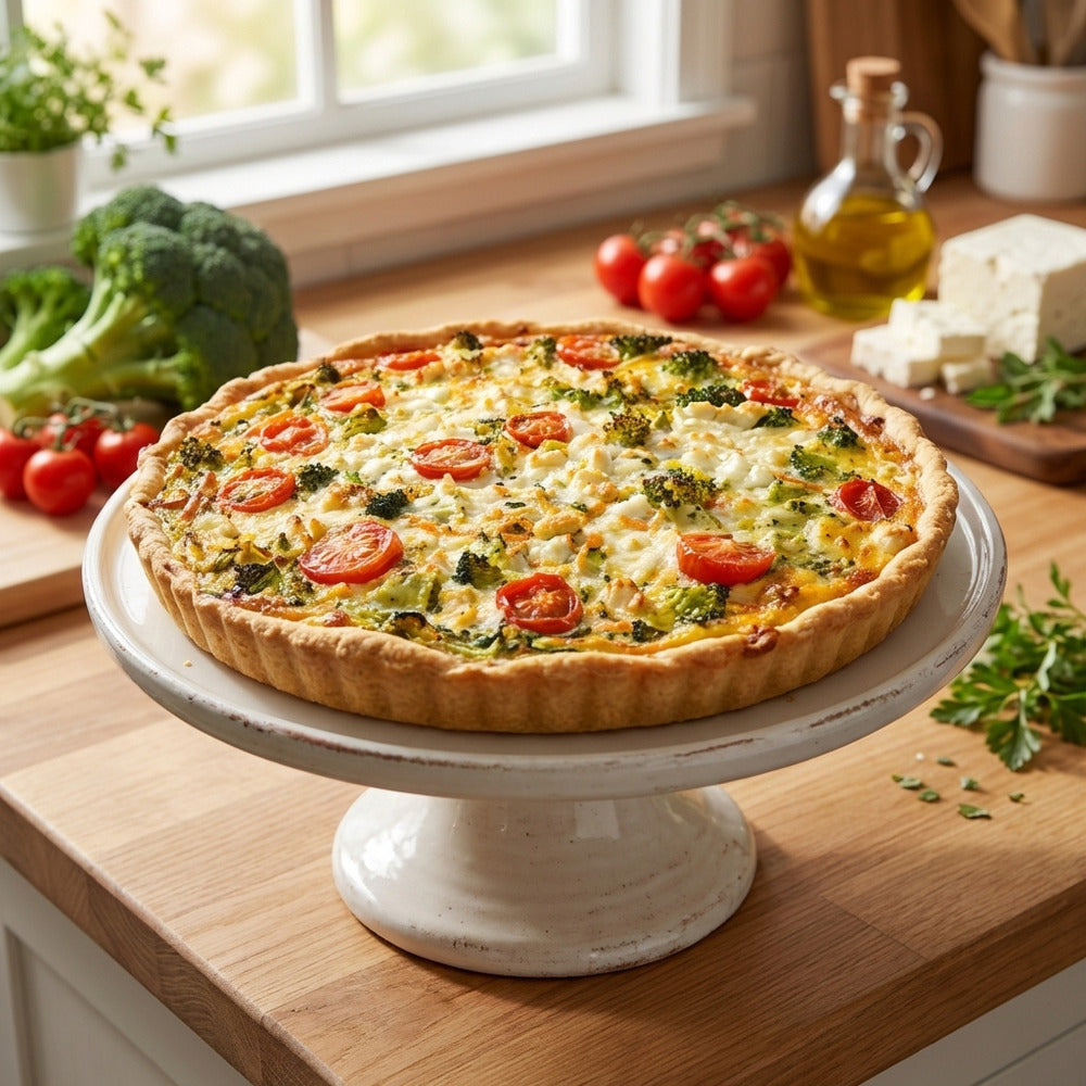 Feta Quichepiirakka (Laktoositon)